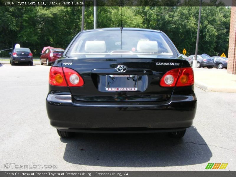 Black / Pebble Beige 2004 Toyota Corolla CE