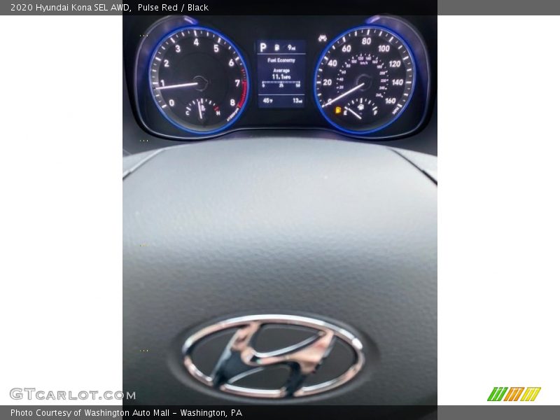 Pulse Red / Black 2020 Hyundai Kona SEL AWD