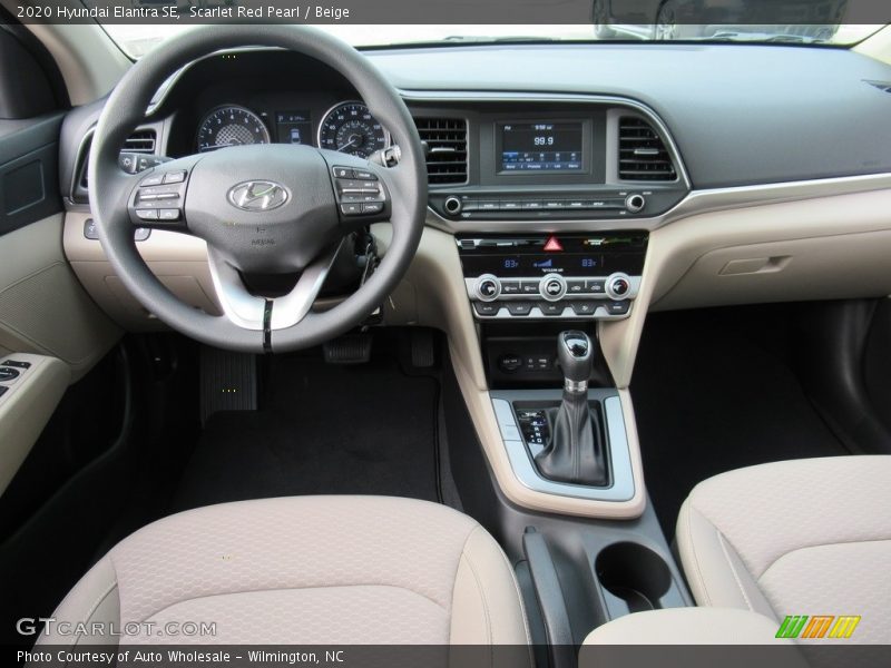 Scarlet Red Pearl / Beige 2020 Hyundai Elantra SE