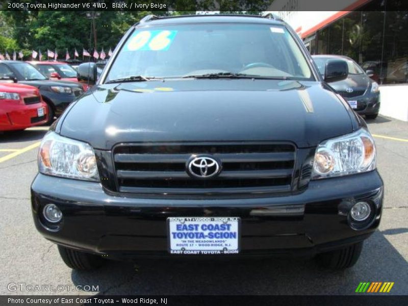 Black / Ivory Beige 2006 Toyota Highlander V6 4WD