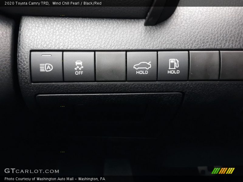 Wind Chill Pearl / Black/Red 2020 Toyota Camry TRD