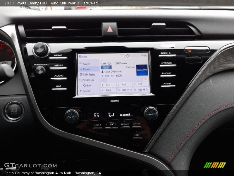Wind Chill Pearl / Black/Red 2020 Toyota Camry TRD