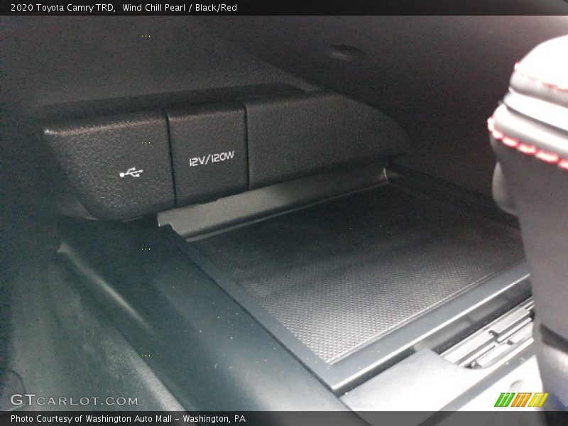 Wind Chill Pearl / Black/Red 2020 Toyota Camry TRD