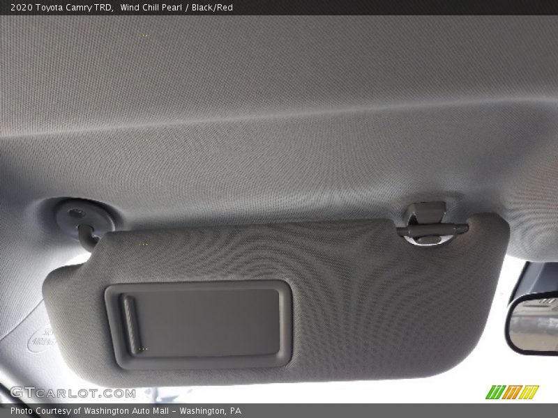 Wind Chill Pearl / Black/Red 2020 Toyota Camry TRD