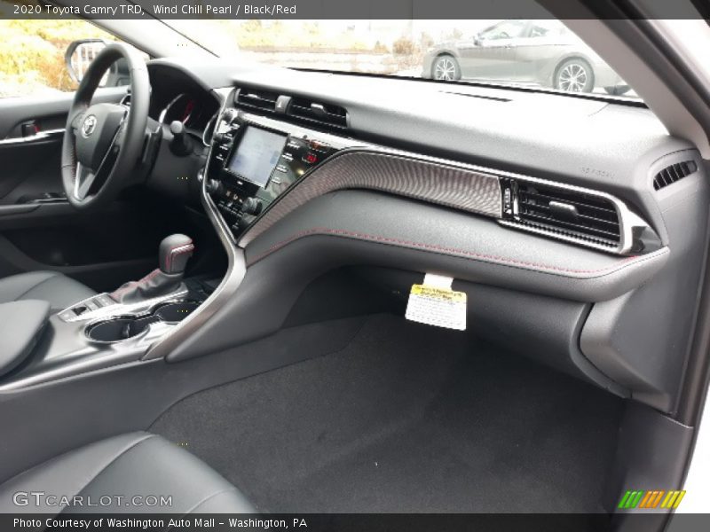 Wind Chill Pearl / Black/Red 2020 Toyota Camry TRD