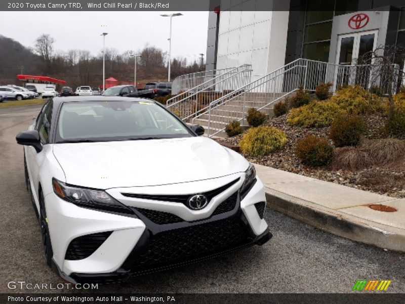 Wind Chill Pearl / Black/Red 2020 Toyota Camry TRD