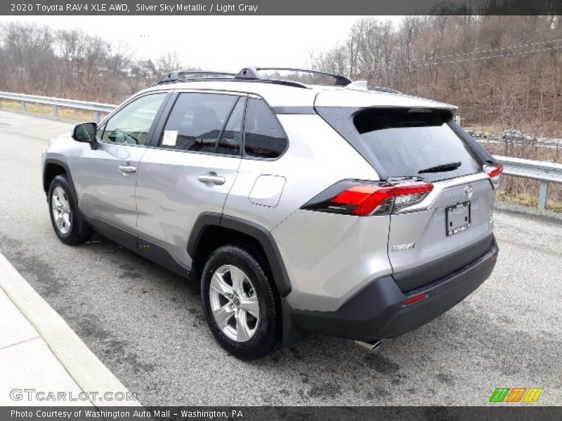 Silver Sky Metallic / Light Gray 2020 Toyota RAV4 XLE AWD