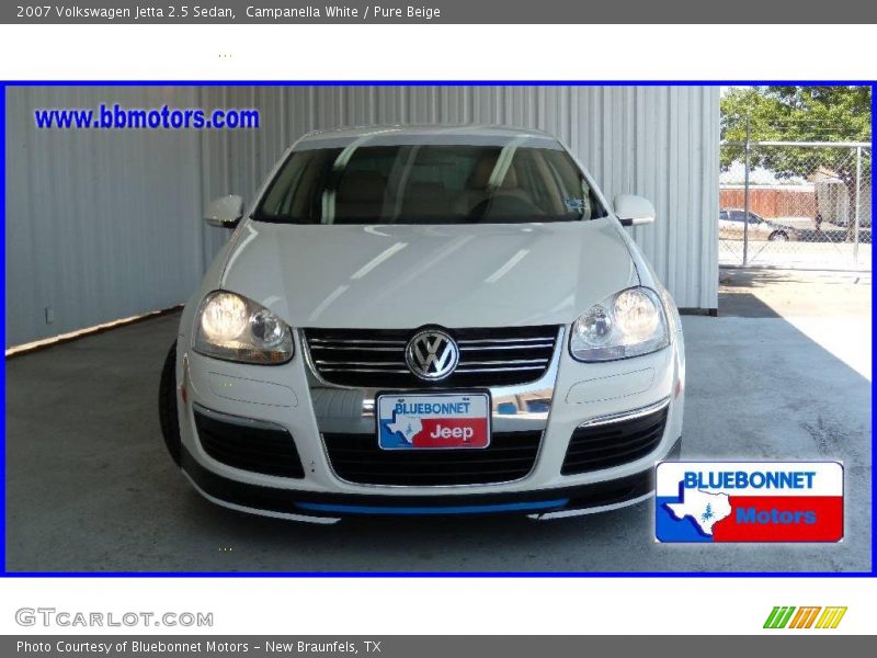 Campanella White / Pure Beige 2007 Volkswagen Jetta 2.5 Sedan