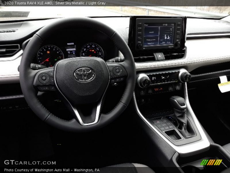 Silver Sky Metallic / Light Gray 2020 Toyota RAV4 XLE AWD