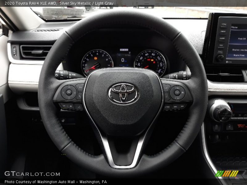 Silver Sky Metallic / Light Gray 2020 Toyota RAV4 XLE AWD