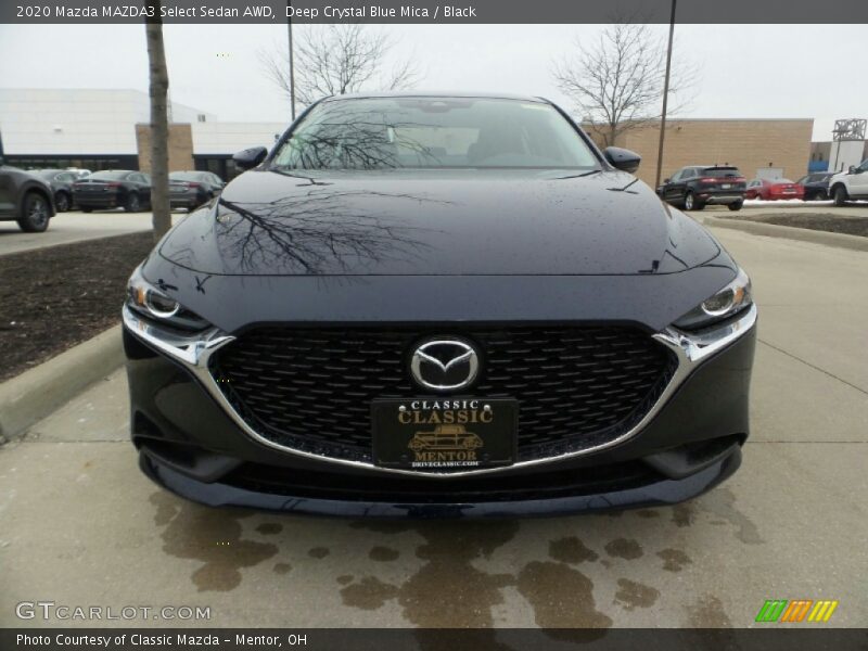 Deep Crystal Blue Mica / Black 2020 Mazda MAZDA3 Select Sedan AWD