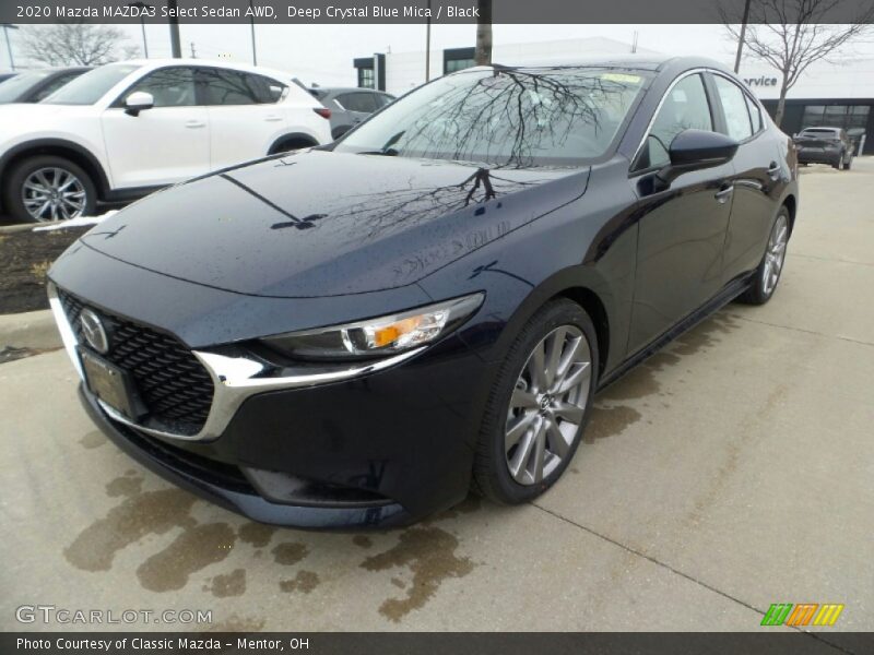 Deep Crystal Blue Mica / Black 2020 Mazda MAZDA3 Select Sedan AWD