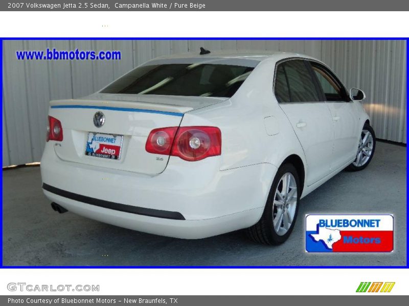 Campanella White / Pure Beige 2007 Volkswagen Jetta 2.5 Sedan