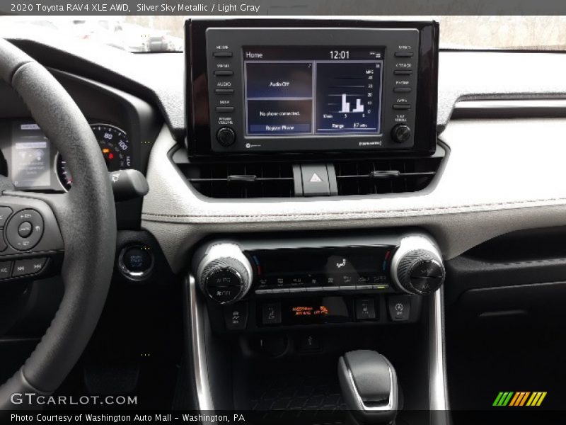 Silver Sky Metallic / Light Gray 2020 Toyota RAV4 XLE AWD