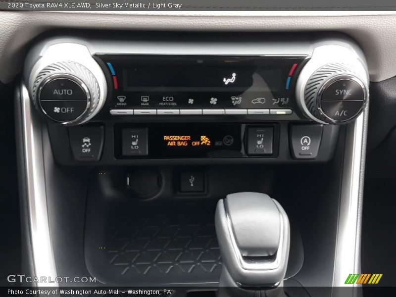 Silver Sky Metallic / Light Gray 2020 Toyota RAV4 XLE AWD