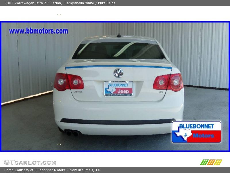 Campanella White / Pure Beige 2007 Volkswagen Jetta 2.5 Sedan