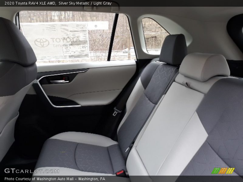 Silver Sky Metallic / Light Gray 2020 Toyota RAV4 XLE AWD