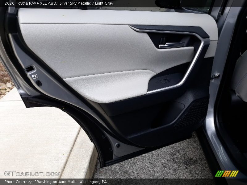 Silver Sky Metallic / Light Gray 2020 Toyota RAV4 XLE AWD