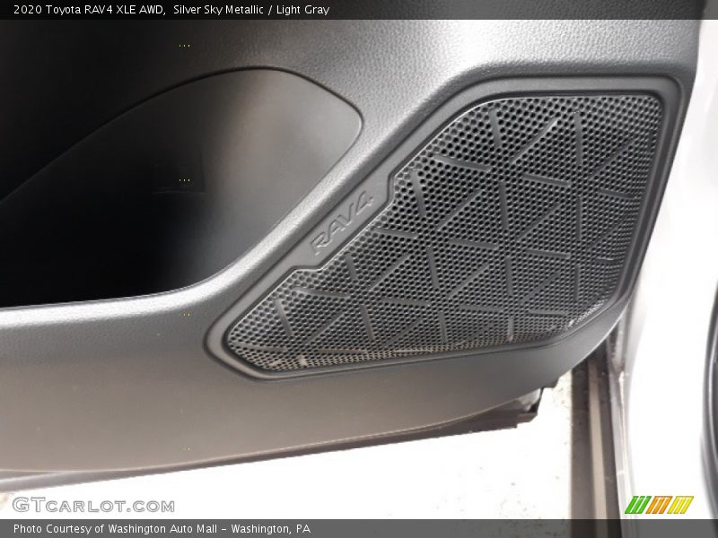 Silver Sky Metallic / Light Gray 2020 Toyota RAV4 XLE AWD