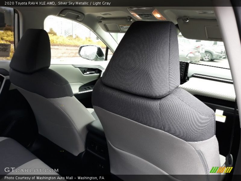 Silver Sky Metallic / Light Gray 2020 Toyota RAV4 XLE AWD