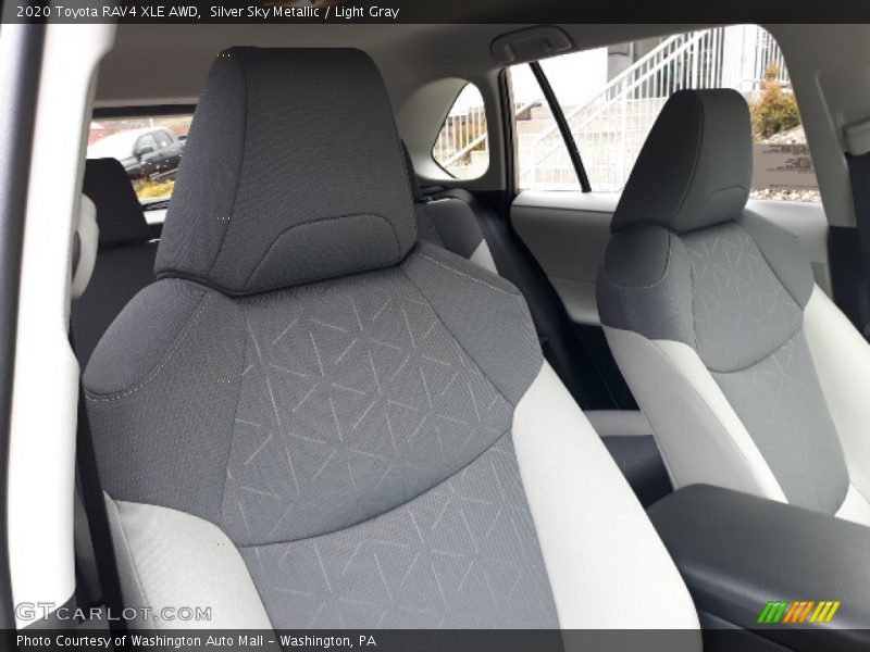 Silver Sky Metallic / Light Gray 2020 Toyota RAV4 XLE AWD