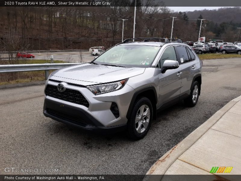 Silver Sky Metallic / Light Gray 2020 Toyota RAV4 XLE AWD