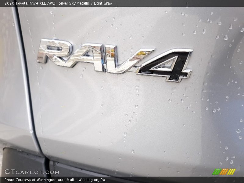 Silver Sky Metallic / Light Gray 2020 Toyota RAV4 XLE AWD