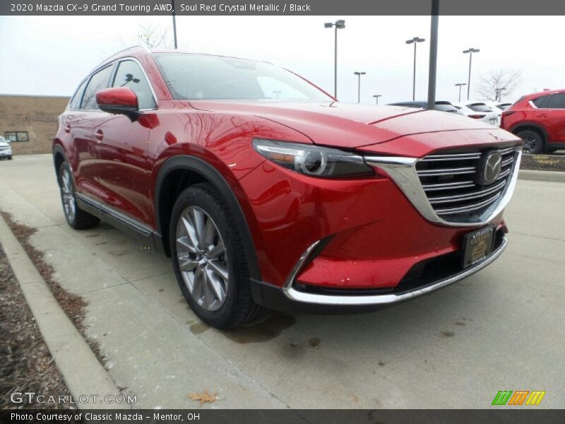 Soul Red Crystal Metallic / Black 2020 Mazda CX-9 Grand Touring AWD