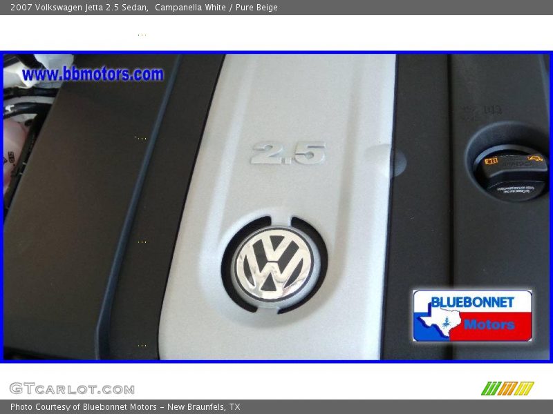 Campanella White / Pure Beige 2007 Volkswagen Jetta 2.5 Sedan