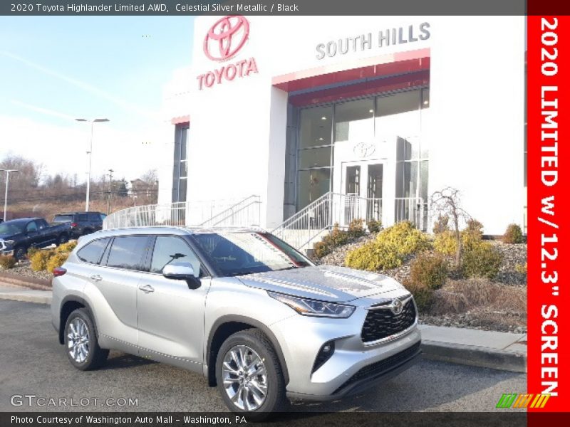 Celestial Silver Metallic / Black 2020 Toyota Highlander Limited AWD