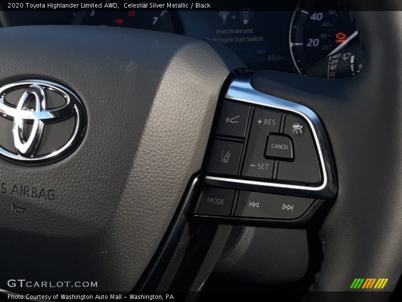 Celestial Silver Metallic / Black 2020 Toyota Highlander Limited AWD