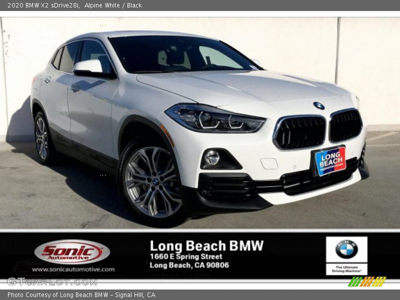 Alpine White / Black 2020 BMW X2 sDrive28i