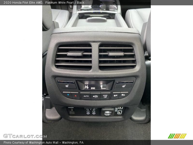 Platinum White Pearl / Black 2020 Honda Pilot Elite AWD