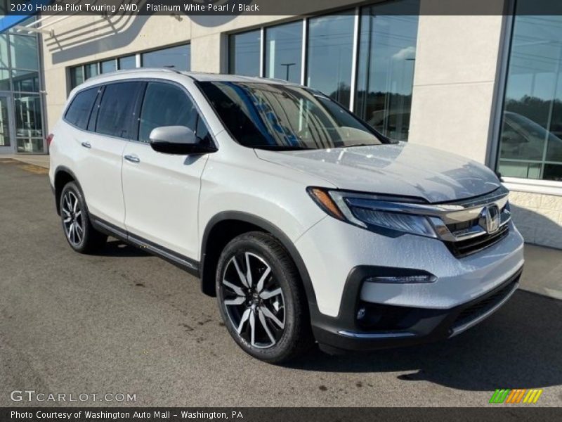 Platinum White Pearl / Black 2020 Honda Pilot Touring AWD