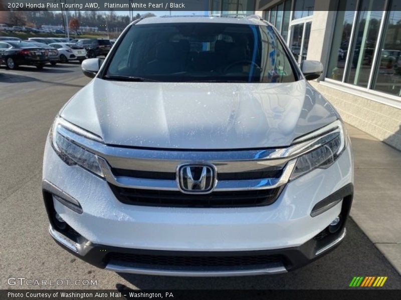 Platinum White Pearl / Black 2020 Honda Pilot Touring AWD