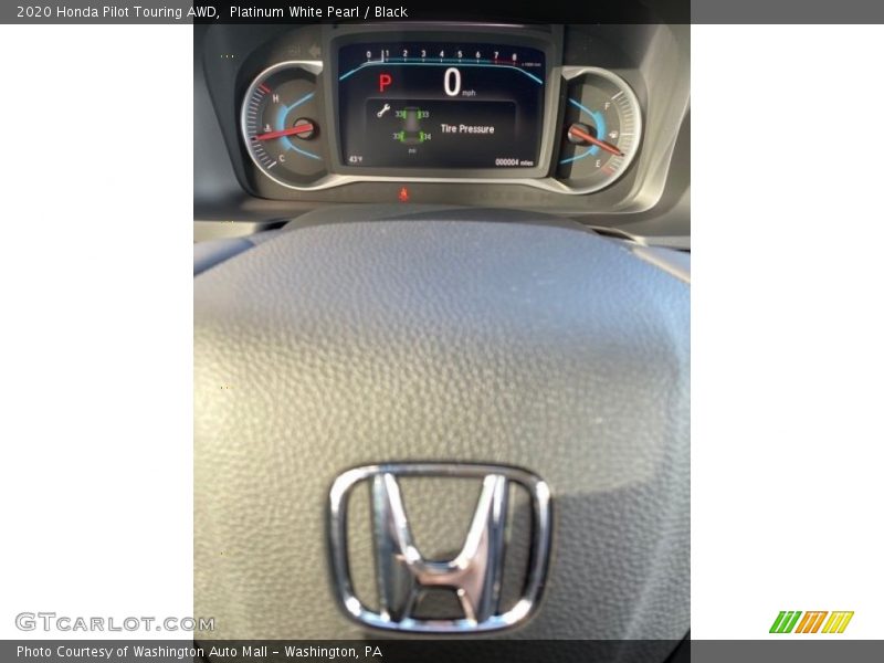 Platinum White Pearl / Black 2020 Honda Pilot Touring AWD