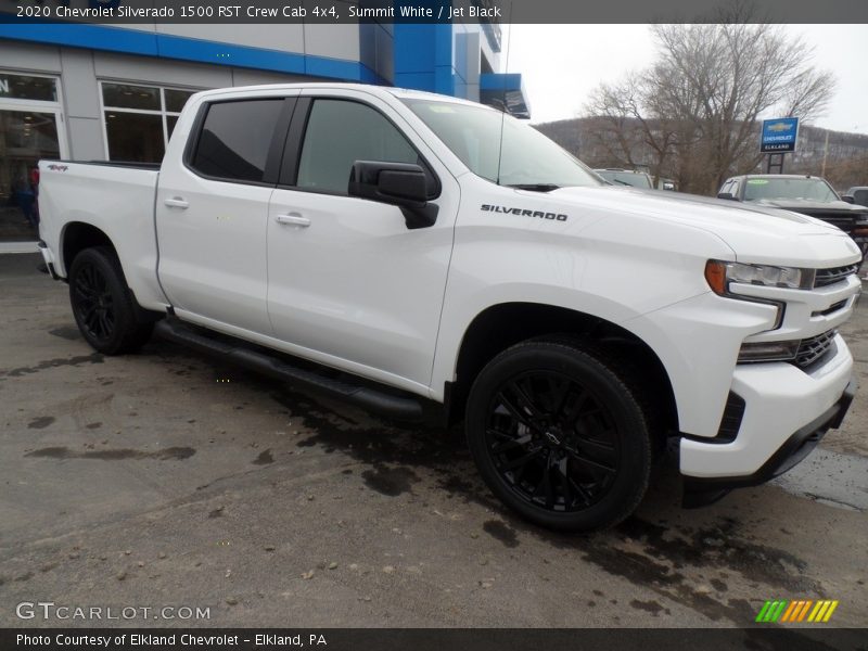 Summit White / Jet Black 2020 Chevrolet Silverado 1500 RST Crew Cab 4x4