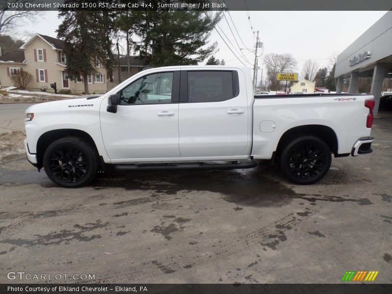 Summit White / Jet Black 2020 Chevrolet Silverado 1500 RST Crew Cab 4x4