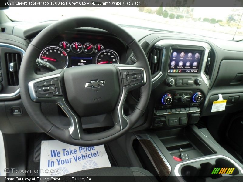 Summit White / Jet Black 2020 Chevrolet Silverado 1500 RST Crew Cab 4x4