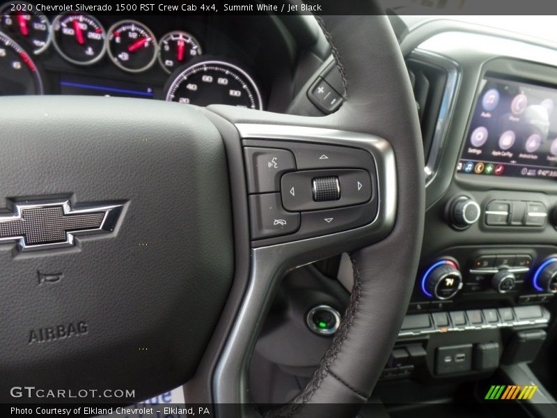 Summit White / Jet Black 2020 Chevrolet Silverado 1500 RST Crew Cab 4x4