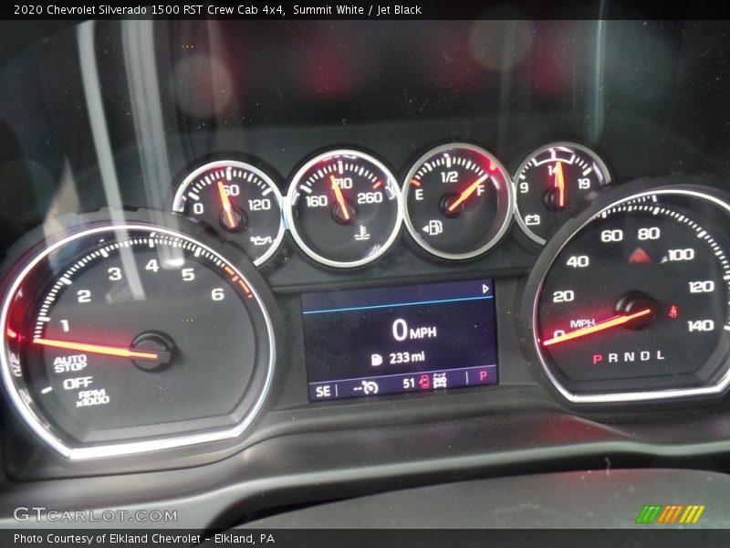 Summit White / Jet Black 2020 Chevrolet Silverado 1500 RST Crew Cab 4x4