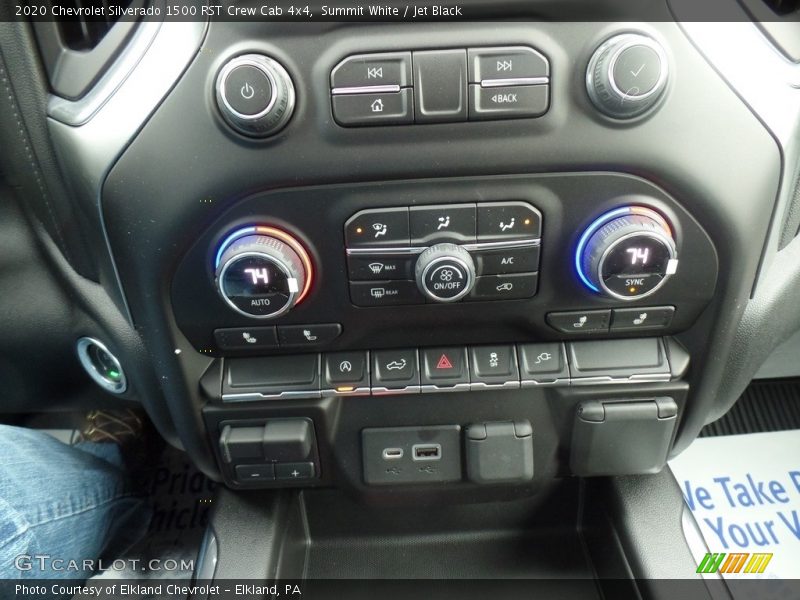 Summit White / Jet Black 2020 Chevrolet Silverado 1500 RST Crew Cab 4x4