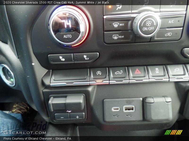Summit White / Jet Black 2020 Chevrolet Silverado 1500 RST Crew Cab 4x4