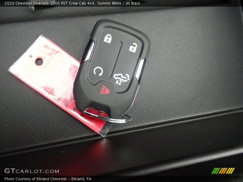 Summit White / Jet Black 2020 Chevrolet Silverado 1500 RST Crew Cab 4x4