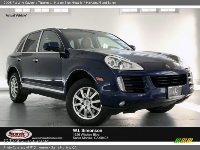 Marine Blue Metallic / Havanna/Sand Beige 2008 Porsche Cayenne Tiptronic