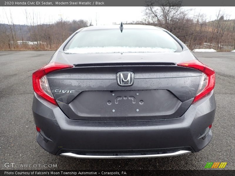 Modern Steel Metallic / Black 2020 Honda Civic EX Sedan