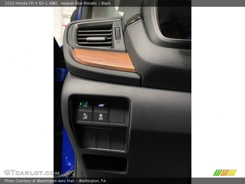 Aegean Blue Metallic / Black 2020 Honda CR-V EX-L AWD