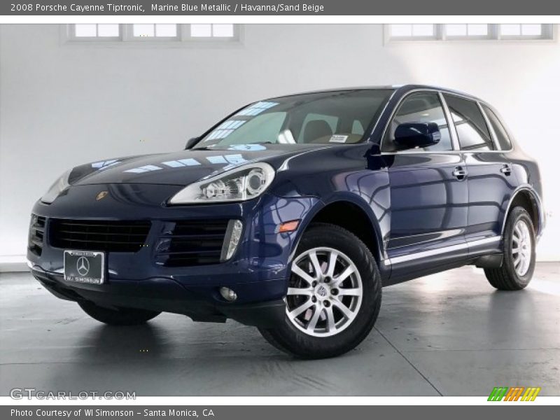 Marine Blue Metallic / Havanna/Sand Beige 2008 Porsche Cayenne Tiptronic