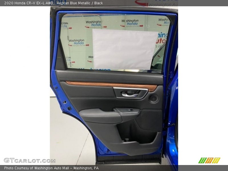Aegean Blue Metallic / Black 2020 Honda CR-V EX-L AWD