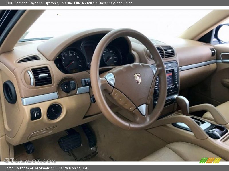 Marine Blue Metallic / Havanna/Sand Beige 2008 Porsche Cayenne Tiptronic
